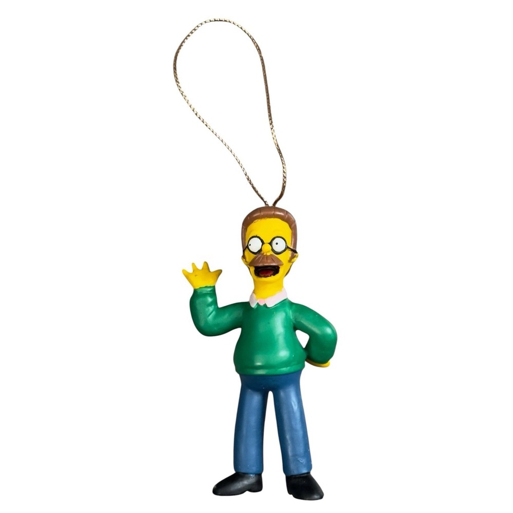 2002 The Simpsons Ned Flanders Christmas Ornament